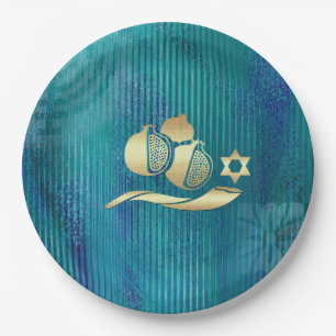 Jewish New Year   Rosh Hashanah Paper Plates