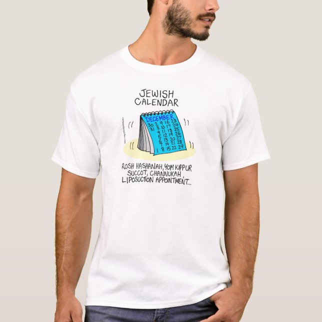Jewish Overeating Calendar T-Shirt (Front)