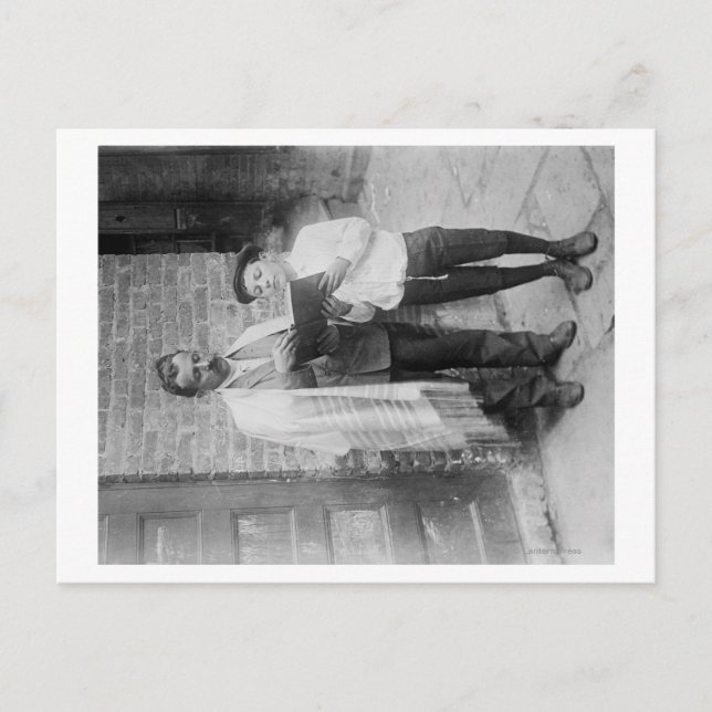 Jewish People with Tanakh on Yom Kippur Postcard (Front)