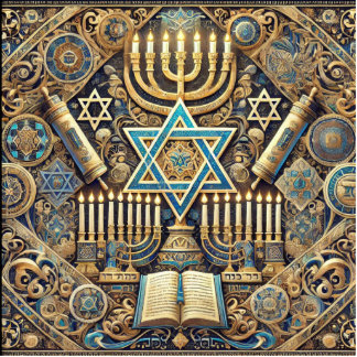 Jewish photo display standing photo sculpture