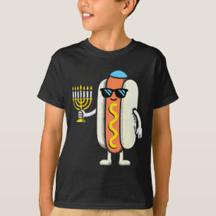 Jewish Pjs Hotdog Funny Food Hanukkah Pajamas Chan T-Shirt