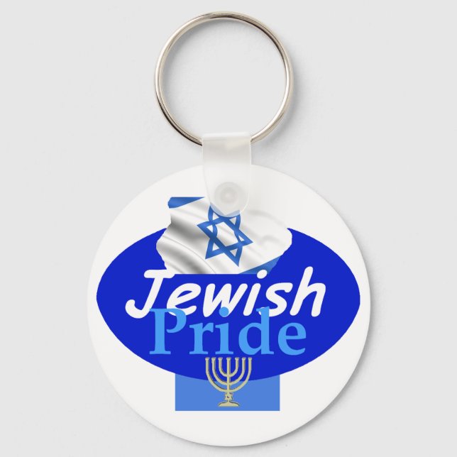 JEWISH PRIDE Keychain (Front)