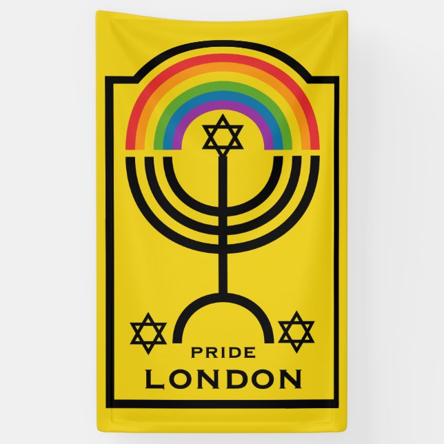 Jewish Pride LGBTQ Banner (Vertical)