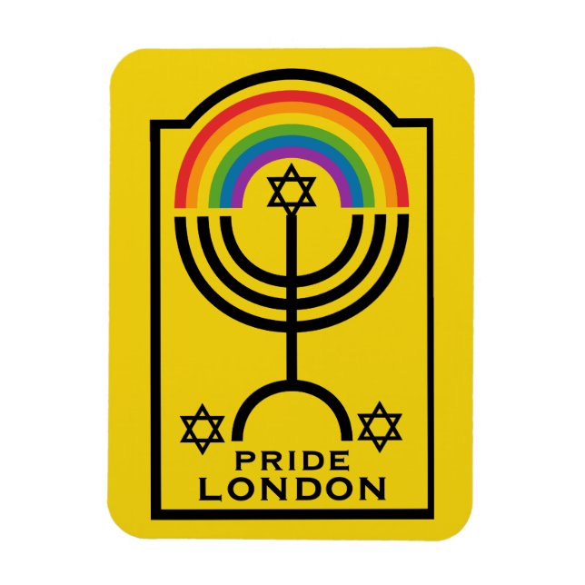 Jewish Pride LGBTQ Magnet (Vertical)