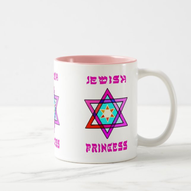 Jewish Princess Two-Tone Coffee Mug (Right)