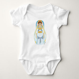 Jewish, Queen Esther Matryoshka Baby Bodysuit