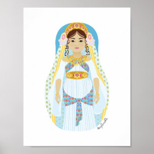 Jewish, Queen Esther Matryoshka Poster
