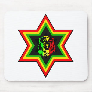 Jewish Rasta Mouse Mat