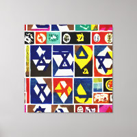 Jewish Religious Symbols Wall Art