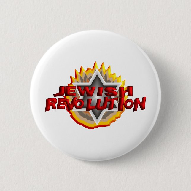 Jewish Revolution 6 Cm Round Badge (Front)