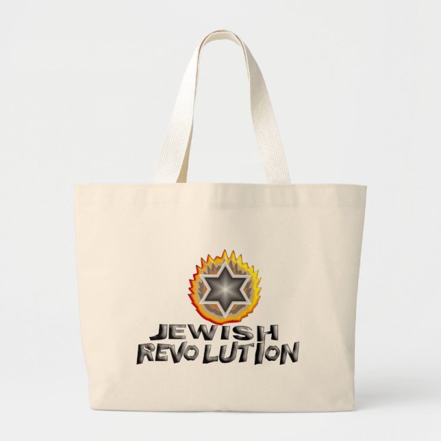 Jewish Revolution Large Tote Bag (Front)