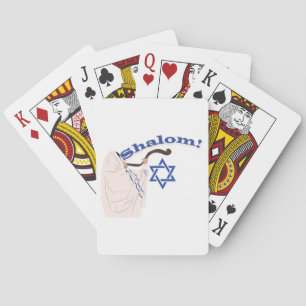 Jewish Shofar Playing Cards