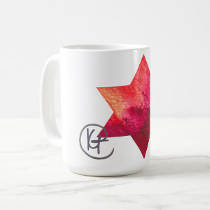 Jewish Star Heart of Fire Art Coffee Mug
