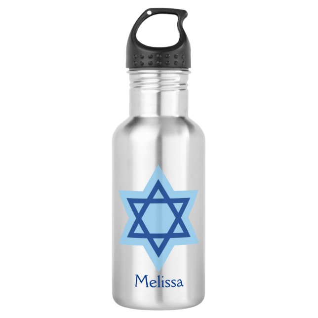 Jewish Star of David 532 Ml Water Bottle (Front)