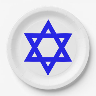 ✡︎ Jewish Star of David Paper Plate
