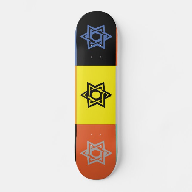 JEWISH STAR OF DAVID  Skateboard (Front)