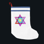 Jewish Star Of David Small Christmas Stocking<br><div class="desc">Jewish gifts and gift ideas with stained glass Jewish Star of David.</div>