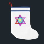 Jewish Star Of David Small Christmas Stocking<br><div class="desc">Jewish gifts and gift ideas with stained glass Jewish Star of David.</div>