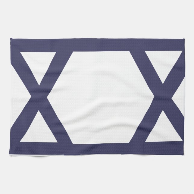 Jewish Star of David Tea Towel (Horizontal)