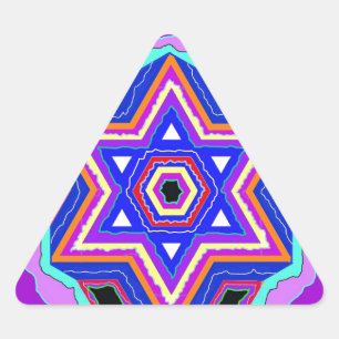 Jewish Star of David Triangle Sticker