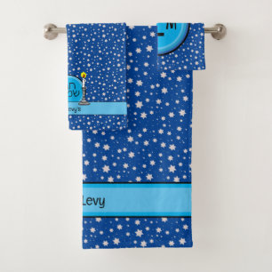 Jewish Star Personalised Towel Set