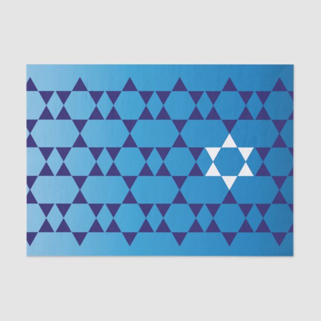 Jewish Star tissue paper (Front)