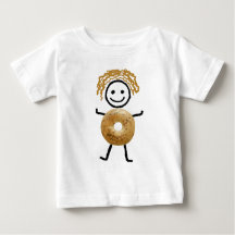 Jewish T-Shirt-Kids -Bagel Kid