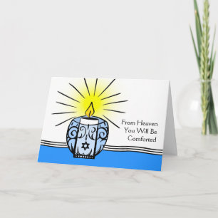 Jewish Themed Sympathy From Heaven Card
