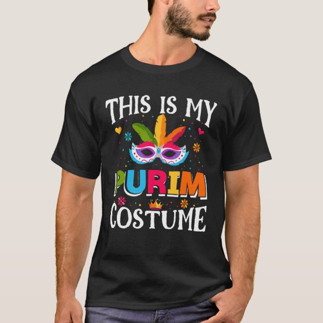 Jewish This Is My Purim Costume Decorations Happy  T-Shirt (Front)