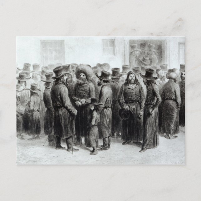 Jewish Traders and Merchants Postcard (Front)