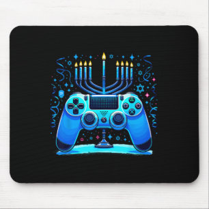 Jewish Video Game Console Gamer Hanukkah Chanukah  Mouse Mat