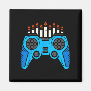 Jewish Video Game Gamer Hanukkah Chanukah Men Boy  Magnet