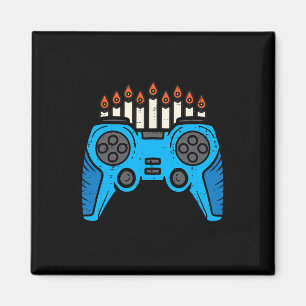Jewish Video Game Gamer Hanukkah Chanukah Men Boy Magnet