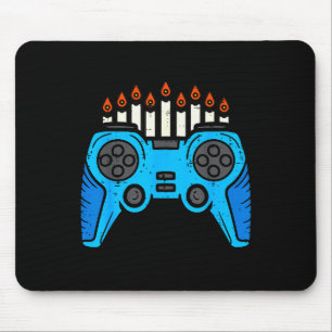 Jewish Video Game Gamer Hanukkah Chanukah Men Boy Mouse Mat