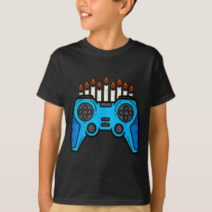 Jewish Video Game Gamer Hanukkah Chanukah Men Boy T-Shirt