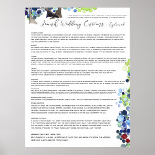 Jewish Wedding Customs Explained - Romantic Forest Poster