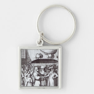 Jewish Wedding Key Ring
