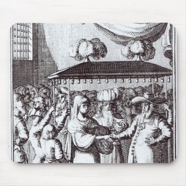 Jewish Wedding Mouse Mat (Front)