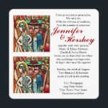 Jewish Wedding Under The Chuppah (rounded) Invitation<br><div class="desc">Matching Judaic Invitations sets available : Mitzvah Planner Book, �Save The Date� Invite/Magnet, Announcements, �Out of Town Guest� Invite, �Out of Town Guest� Direction Card, �Out of Town Guest� Luncheon/Dinner/Party Invite, Kids Invite, Adult Invite, Matching Envelopes, RSVP Cards, Post Cards, Address Labels, Stamps, Mitzvah Guest Sign-In Book, Place Cards, Seating...</div>