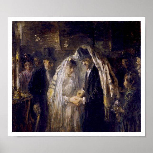 Jewish Wedding - Vintage Art by J. Israëls Poster (Front)