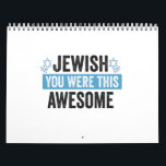 Jewish You Were This Awesome Funny Hanukkah Gift  Calendar<br><div class="desc">funny, hanukkah, jewish, jew, holiday, matzo, honey, birthday, gift, bee, </div>