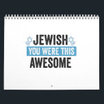 Jewish You Were This Awesome Funny Hanukkah Gift  Calendar<br><div class="desc">funny, hanukkah, jewish, jew, holiday, matzo, honey, birthday, gift, bee, </div>