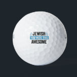 Jewish You Were This Awesome Funny Hanukkah Gift  Golf Balls<br><div class="desc">funny, hanukkah, jewish, jew, holiday, matzo, honey, birthday, gift, bee, </div>