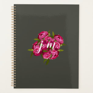Jewl Tone Peony Personalised Planner