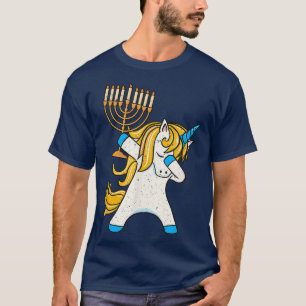 Jewnicorn Funny Hanukkah Unicorn Jewish Girl Women T-Shirt
