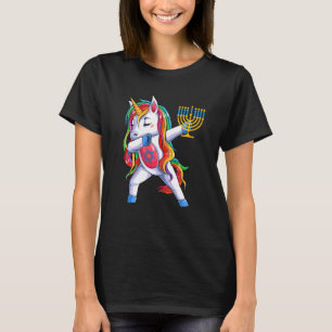 Jewnicorn Funny Hanukkah Unicorn Jewish Girls Wome T-Shirt