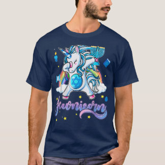 Jewnicorn Funny Hanukkah Unicorn Pajamas  T-Shirt
