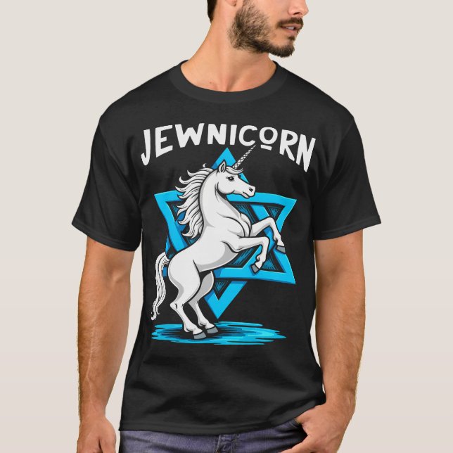 Jewnicorn Funny Jewish T-Shirt (Front)