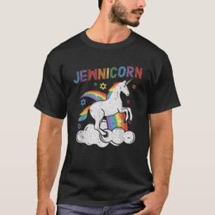 Jewnicorn Funny Jewish Unicorn Chanukah Girls Hanu T-Shirt