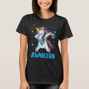 Jewnicorn Hanukkah Unicorn Girl Women Pjs T-Shirt